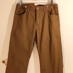 Levi's Made and Crafted Selvedge Tan Denim Pants 30/32